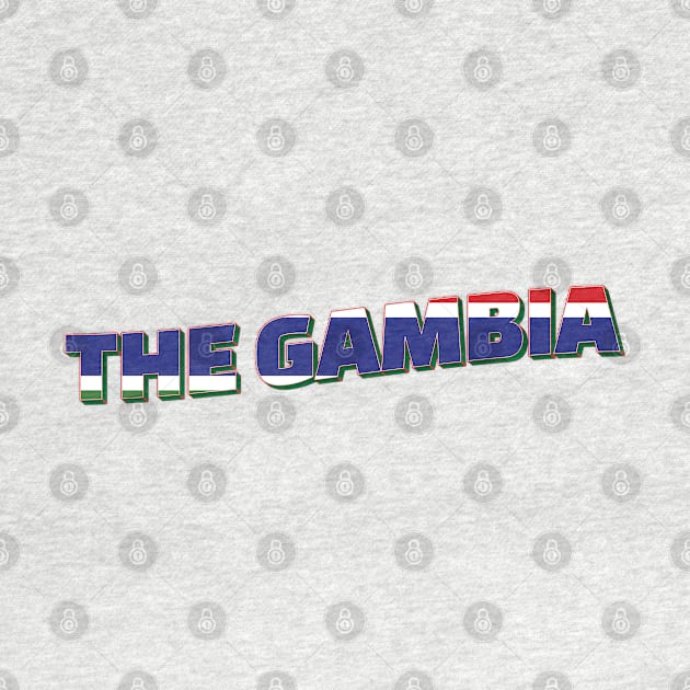 The Gambia vintage style retro souvenir by DesignerPropo